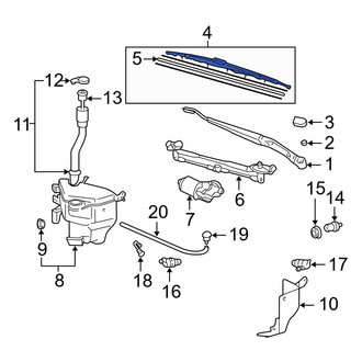 Toyota OE - Front Left Wiper Blade