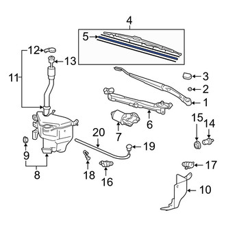 Toyota OE - Front Wiper Blade Refill