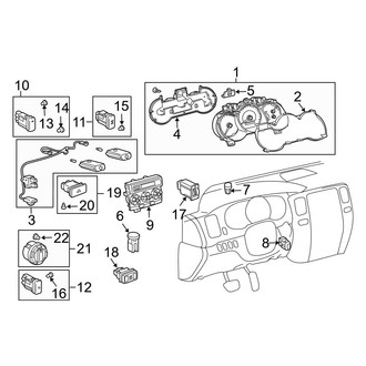 Toyota OE - Instrument Panel - Cluster & Switches