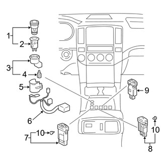 Toyota OE - Console - Switches (Center Console)