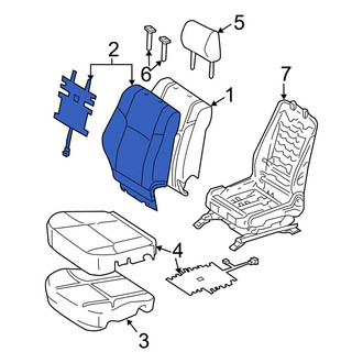 Toyota OE - Front Seat Back Cushion Cover