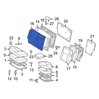Toyota OE - Center Right Seat Back Cushion Cover