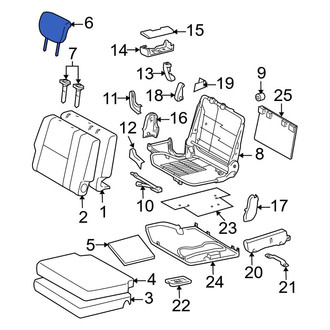Toyota OE - Rear Right Headrest