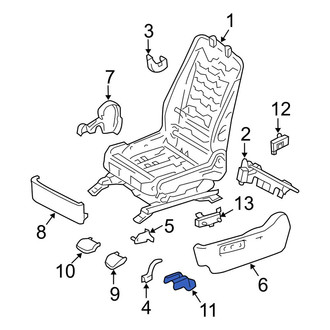 Toyota OE - Front Left Rearward Seat Track Cover