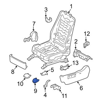Toyota OE - Front Left Outer Seat Track Cover