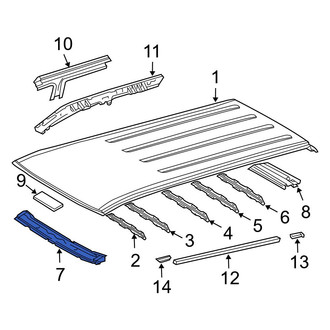 Toyota OE - Front Roof Header Panel