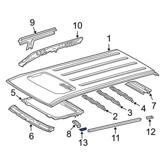 Toyota OE - Roof Drip Molding Cap