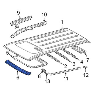 Toyota OE - Front Roof Header Panel