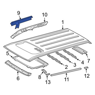 Toyota OE - Left Outer Roof Side Rail
