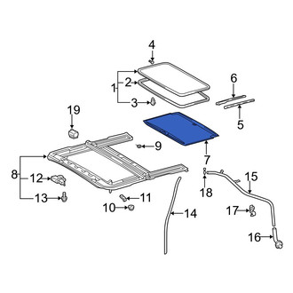 Toyota OE - Sunroof Cover