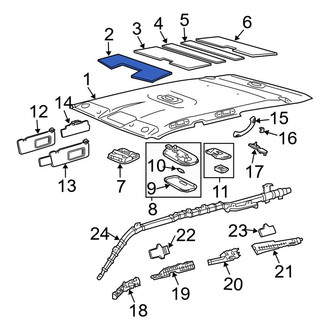 Toyota OE - Front Roof Insulator