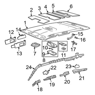 Toyota OE - Roof - Interior Trim (W/O Sunroof)