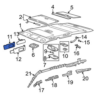 Toyota OE - Left Sun Visor