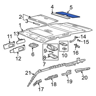Toyota OE - Rear Roof Insulator