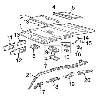 Toyota OE - Roof - Interior Trim (With Sunroof)