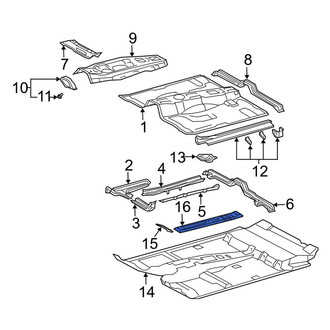 Toyota OE - Center Floor Pan Heat Shield