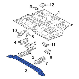 Toyota OE - Front Floor Pan Crossmember