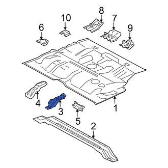 Toyota OE - Rear Floor Pan Reinforcement