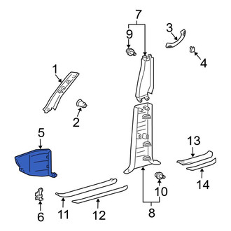 Toyota OE - Left Kick Panel Trim