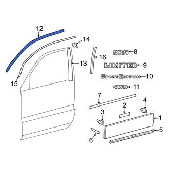 Toyota OE - Left Black Out Tape
