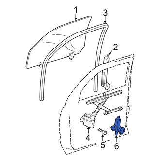 Toyota OE - Front Left Window Motor