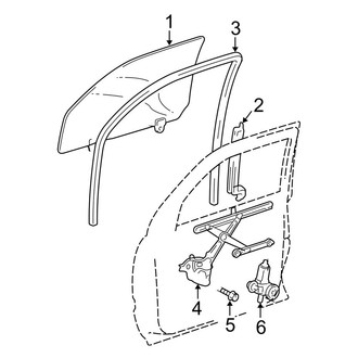 Toyota OE - Front Door - Glass & Hardware
