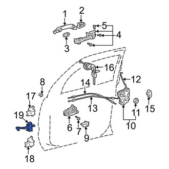 Toyota OE - Front Left Door Check