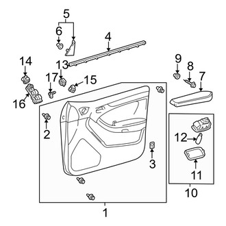 Toyota OE - Front Door - Interior Trim