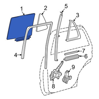 Toyota OE - Front Left Door Glass