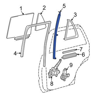 Toyota OE - Left Door Window Division Bar