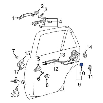 Toyota OE - Door Latch Seal