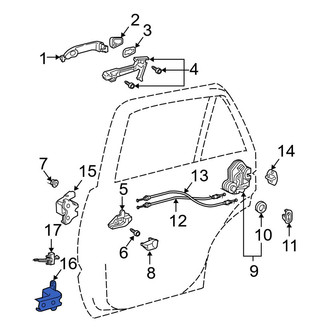 Toyota OE - Rear Left Lower Door Hinge