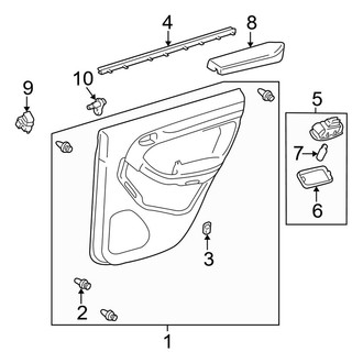 Toyota OE - Rear Door - Interior Trim