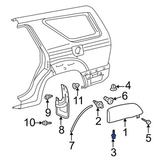 Toyota OE - Rear Bumper Cover Screw