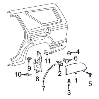 Toyota OE - Rear Bumper Cover Screw