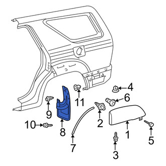Toyota OE - Rear Left Mud Flap