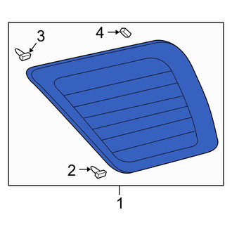 Toyota OE - Rear Left Quarter Glass