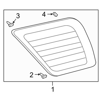 Toyota OE - Quarter Panel - Glass