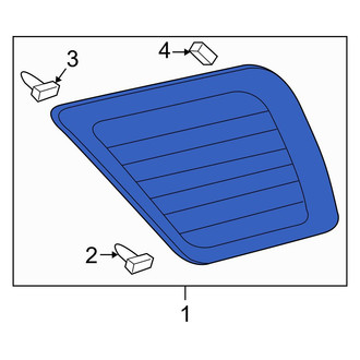 Toyota OE - Rear Left Quarter Glass