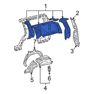 Toyota OE - Rear Left Inner Quarter Panel