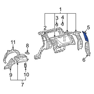 Toyota OE - Rear Right Quarter Panel Extension