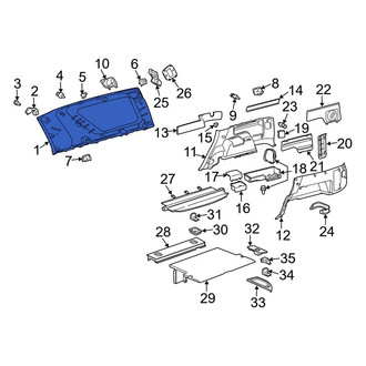 Toyota OE - Rear Right Lower Interior Quarter Panel Trim Panel