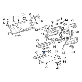 Toyota OE - Rear Interior Quarter Panel Trim Panel