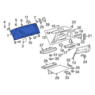 Toyota OE - Rear Right Lower Interior Quarter Panel Trim Panel