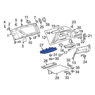Toyota OE - Rear Cargo Cover