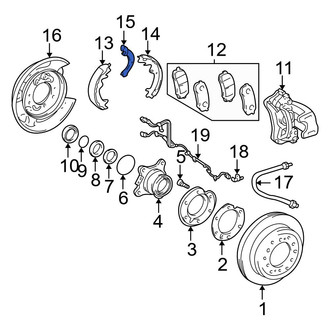 Toyota OE - Rear Left Parking Brake Lever