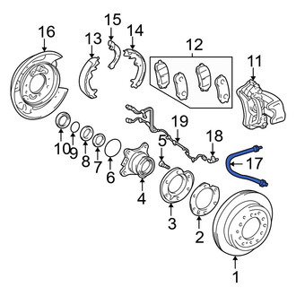 Toyota OE - Rear Right Brake Hydraulic Hose