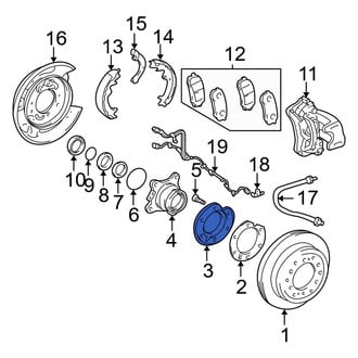 Toyota OE - Rear Brake Dust Shield