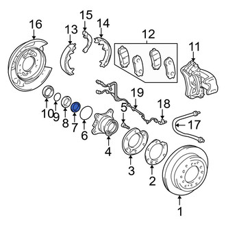 Toyota OE - Axle Nut Washer