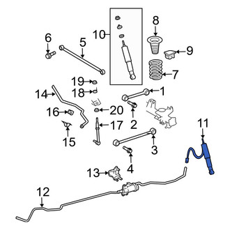 Toyota OE - Rear Left Suspension Shock Absorber